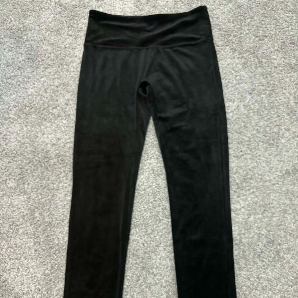 Women's Like New Black Velvet Pants